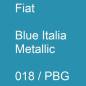 Preview: Fiat, Blue Italia Metallic, 018 / PBG.